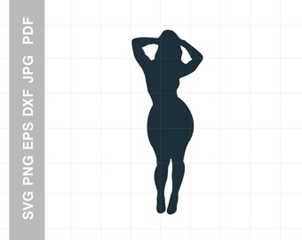 Download Bbw Silhouette Dxf Etsy