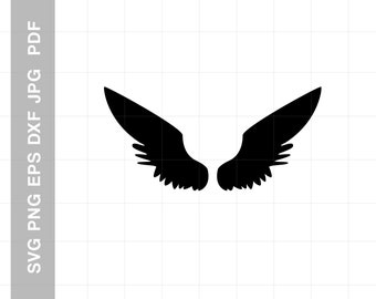 Angel Wings  Digital Download for Cricut/Silhouette svg dxf eps pdf png file formats