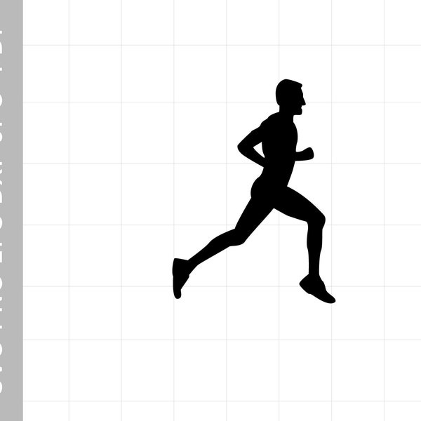 Men running svg athlete svg athletics svg running sports svg male runner silhouette sport competition png pdf dxf cricut files