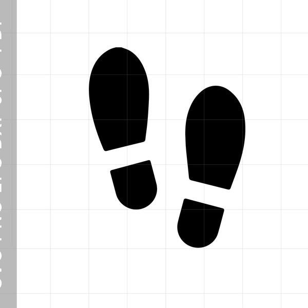 Footprints SVG Foot Print PNG  Foot Steps Ready To Cut Clipart Icon Cartoon Footprint Cutting File - Shoe Prints svg Ready to Cut