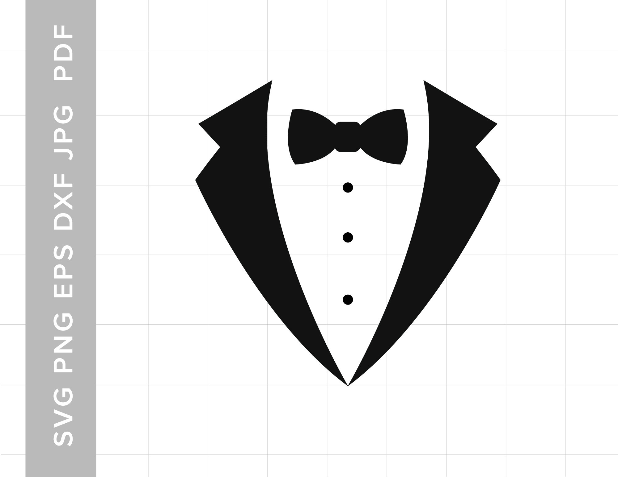 Tuxedo Svg Tux Svg File for Cricut Svg for Silhouette Cameo | Etsy