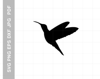 Humming bird Digital Download for Cricut/Silhouette svg dxf eps pdf png file formats