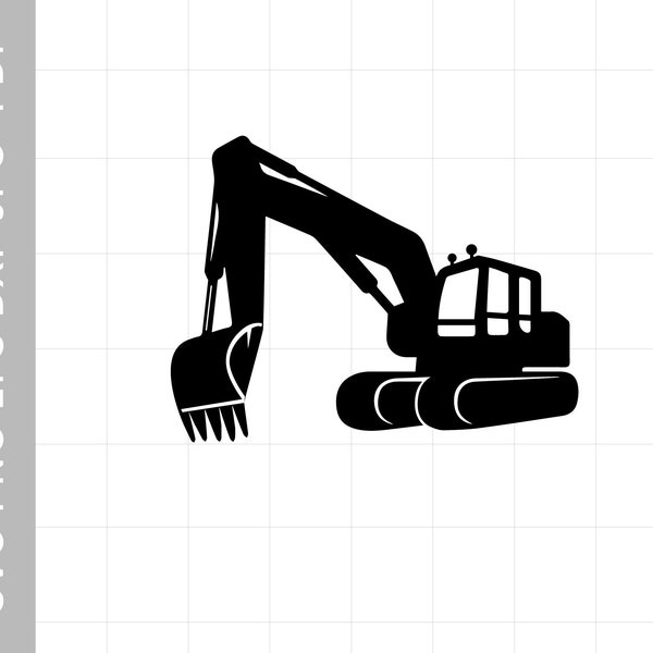 Excavator SVG Digital Download silhouette svg cricut svg excavator svg construction svg heavy equipment svg bulldozer svg excavator clipart