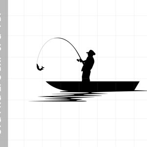 Free Free 114 Man Fishing In Boat Svg SVG PNG EPS DXF File