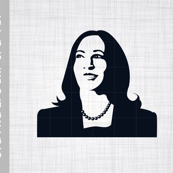 Kamala Harris svg  Kamala Harris Vector Kamala Harris Silhouette Download for Cricut/Silhouette svg dxf eps pdf png file formats