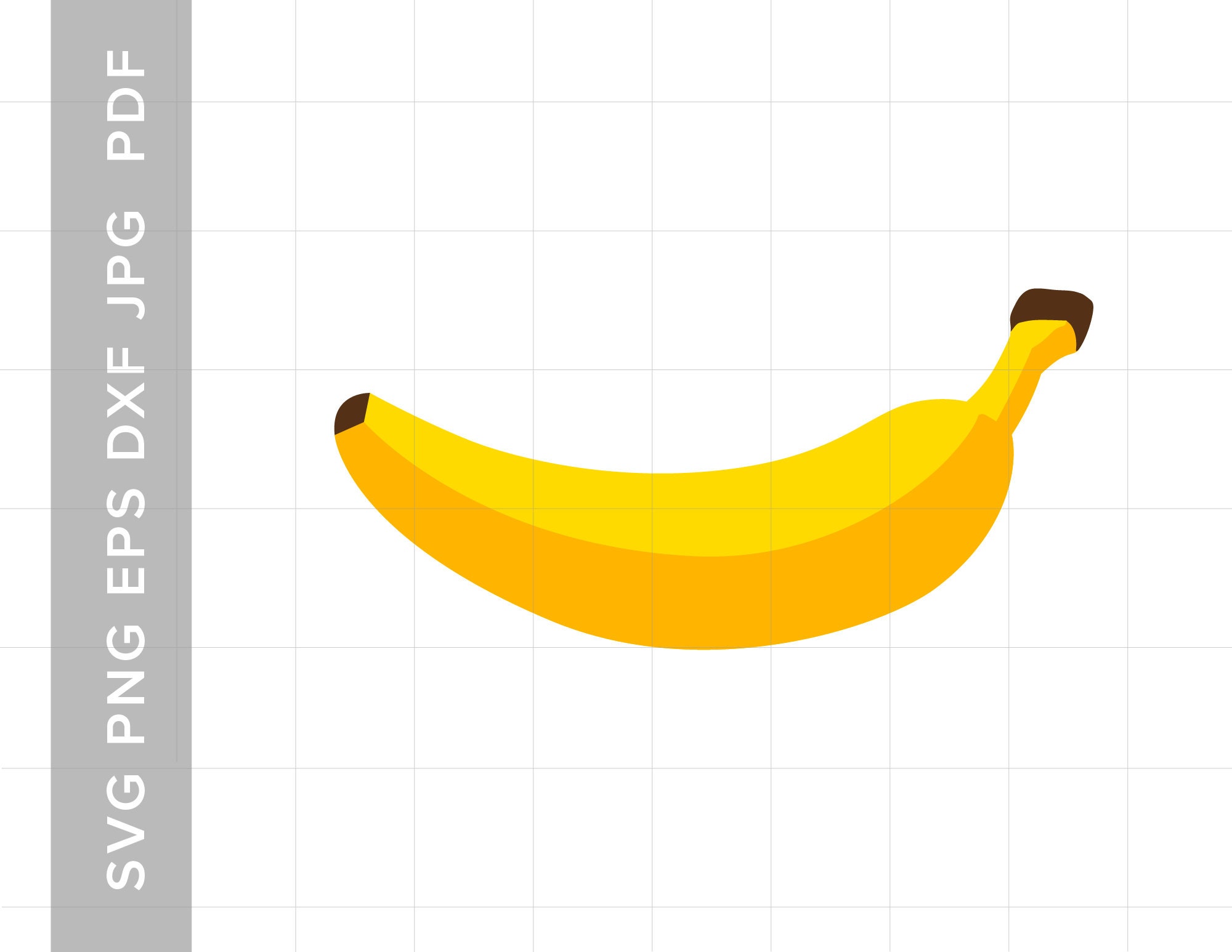 Banana digital download banana instant Banana SVG Fruit SVG Etsy