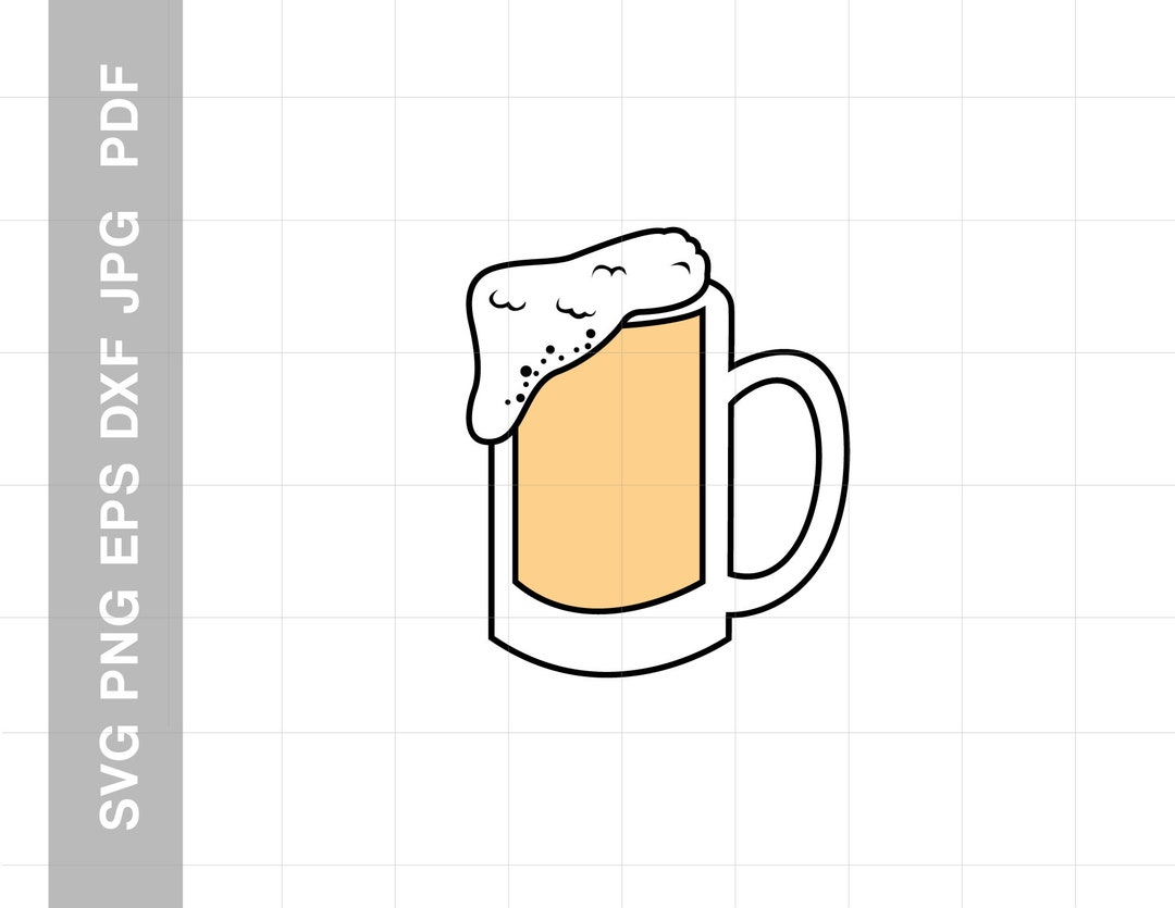 Beer Stein SVG Beer Mug SVG Vector Cutting File Cricut Silhouette