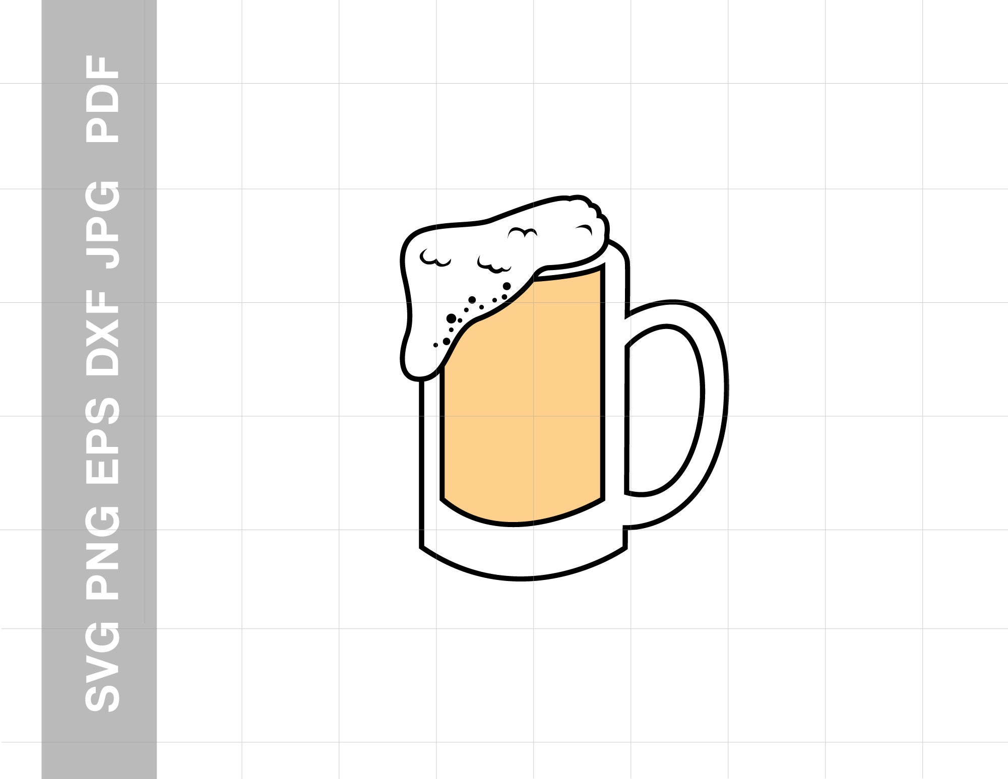 Beer Stein SVG Beer Mug SVG Vector Cutting File Cricut Etsy