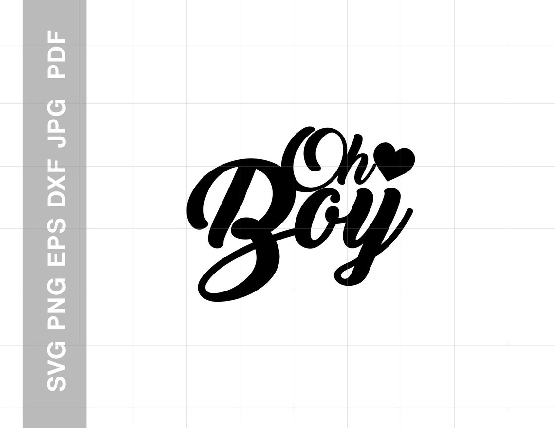 Oh Boy Cake Topper Svg Baby Boy Caketopper Svg PNG Cut Etsy