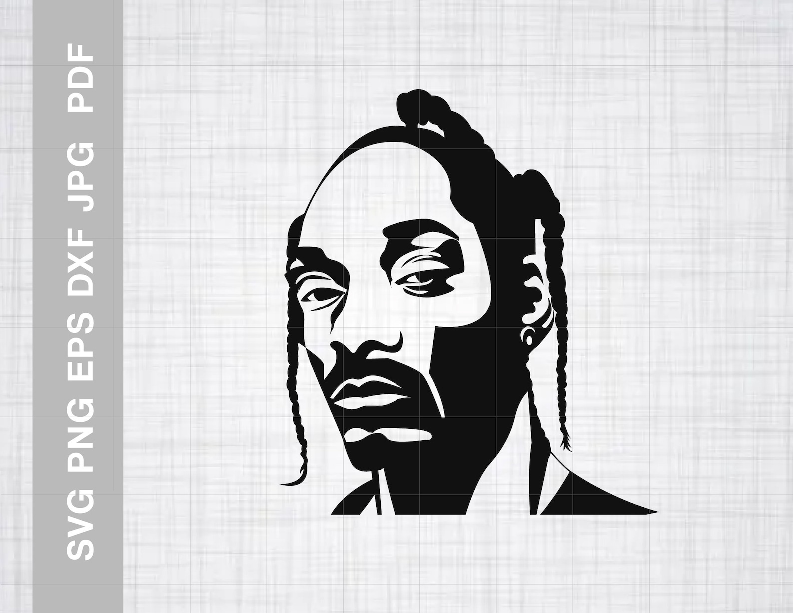Snoop Dogg SVG Cutting Files Rapper Portrait Files for Cricut - Etsy
