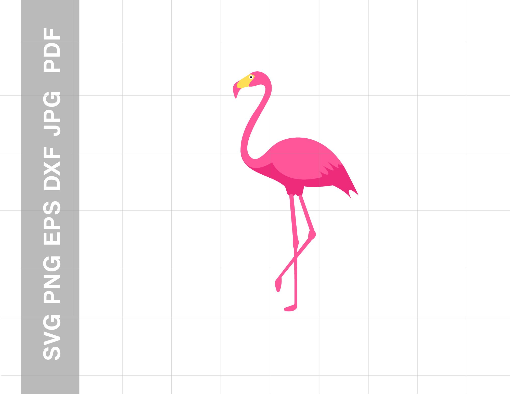 Flamingo Template - Etsy