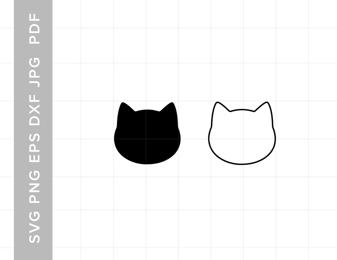 Cat SVG Cat Outline SVG Cat Silhouette Svg Kitten Svg House - Etsy