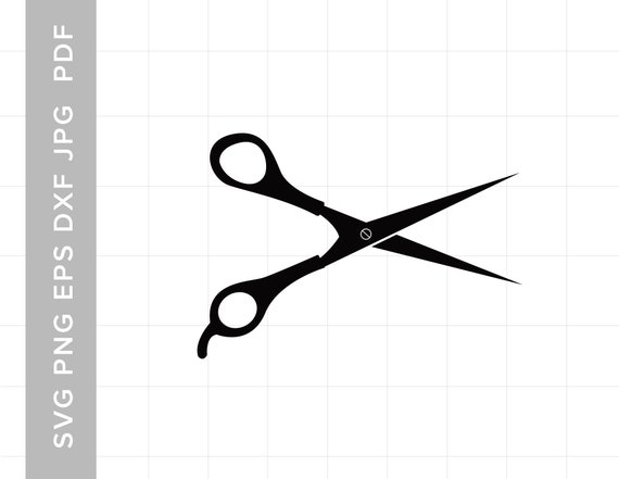 Scissors Svg Barber Scissors Svg Digital Download for Cricut and Silhouette  includes svg, dxf, eps, pdf, png file formats