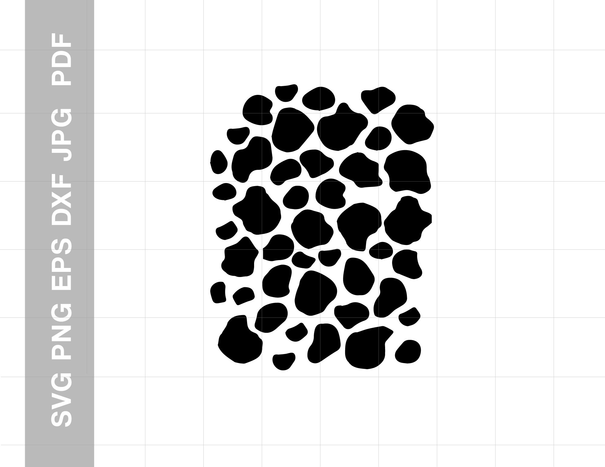 Cow print Cow spots cow print cricut Cow print pattern Instant Etsy