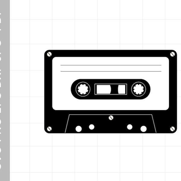 Cassette tape svg Cassette tape dxf Cassette tape vector Cassette tape clipart Music tape svg Cassette cut file Cassette svg png eps dxf