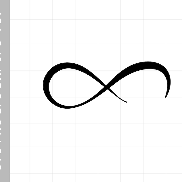 Open Infinity Symbol svg Infinity Sign SVG Digital Download for Cricut and Silhouette includes svg, dxf, eps, pdf, png file formats
