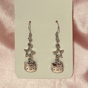 アクセサリー LANIE Kitty Star Earring SILVER925 This item is unavailable - Etsy
