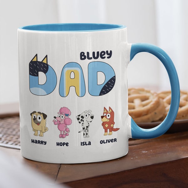 Personalised Bluey Mug | Daddy Gift | Daddy Mug | Father's Day Gift | Gift for Dad