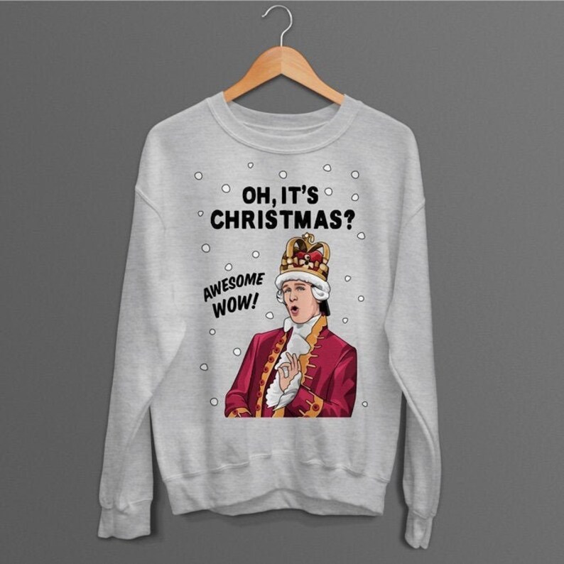Hamilton King Musical Christmas Jumper Etsy