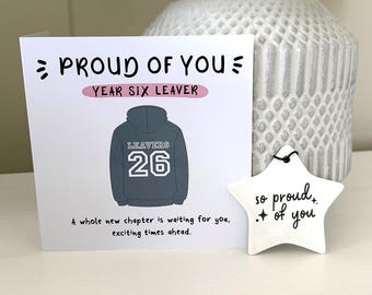 Primary School Leaver Keepsake Gift | Proud Of You Card | End OF Term | Leavers Gift | Congratulations | Passed Exams | 2026 Hoodie