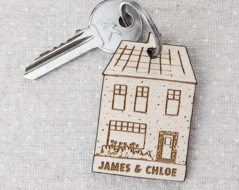 Housewarming Keyring | Gift for New Home| Personalised with Name | 8 Styles to Choose from