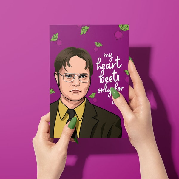 Dwight Schrute Valentines Day Card | The Office Card | Funny Valentine's | Boyfriend | Girlfriend | Husband | Wife | Anniversary