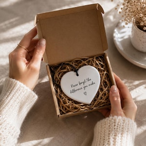 Never Forget The Difference You Make | Positivity Message | Thinking of You Keepsake | Leaving Gift | Retirement Gift Work Friend Colleague