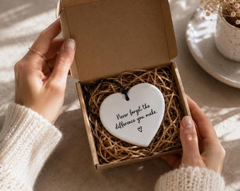 Nunca olvides la diferencia que marcas / Mensaje positivo / Recuerdo para recordarte / Regalo de despedida / Regalo de jubilación / Compañero de trabajo