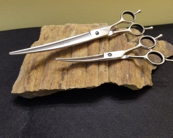 Curved Shears sizes 6.5" and 8" Japanese 440C Stainless Steel