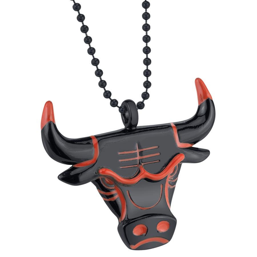 Jewelry | Chicago Bulls Wood Bead Necklace Jordan Red Black | Poshmark