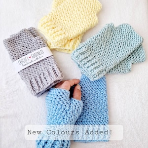 Crochet Fingerless Gloves/ Wrist Warmers/ Winter/ Handmade/ Texting Gloves/ gift