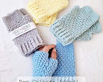 Crochet Fingerless Gloves/ Wrist Warmers/ Winter/ Handmade/ Texting Gloves/ gift