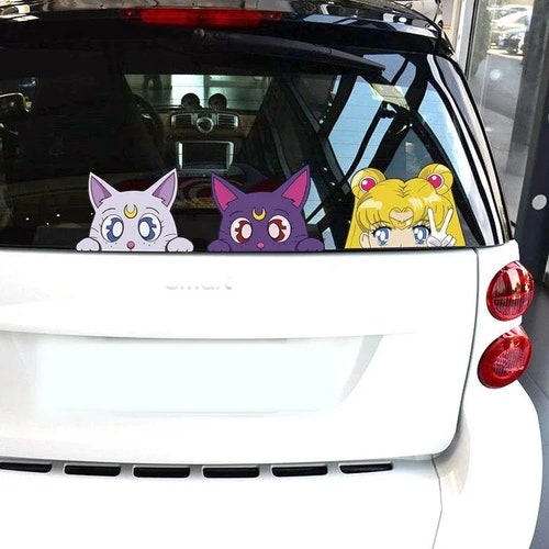 5 Styles Sailor Moon Car Decals Etsy