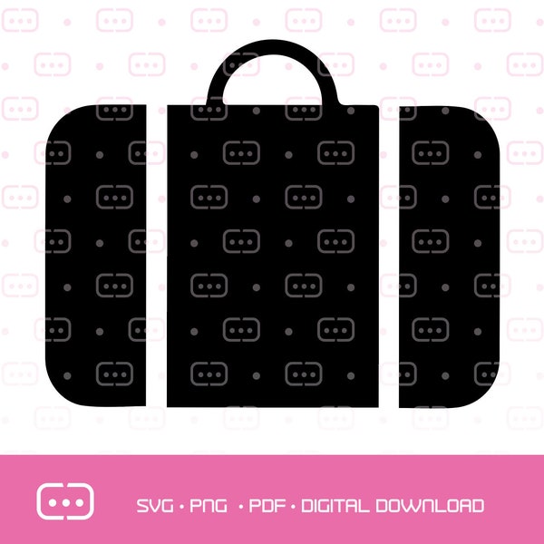 suitcase SVG, PNG, PDF,  cut , printable, digital, instant download