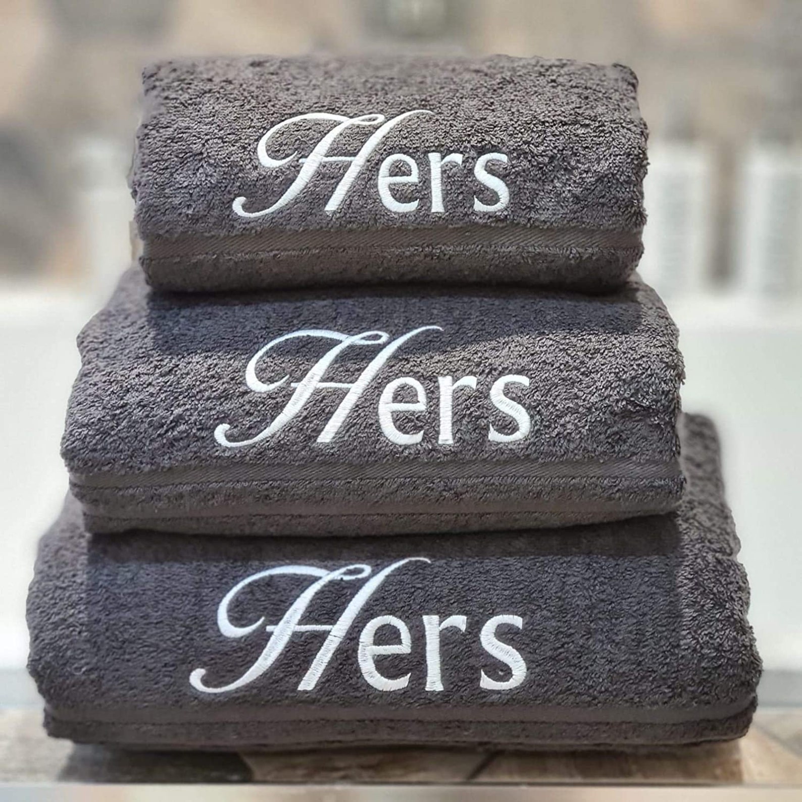 Personalised Couple Towel Set. Ideal for Weddings Etsy