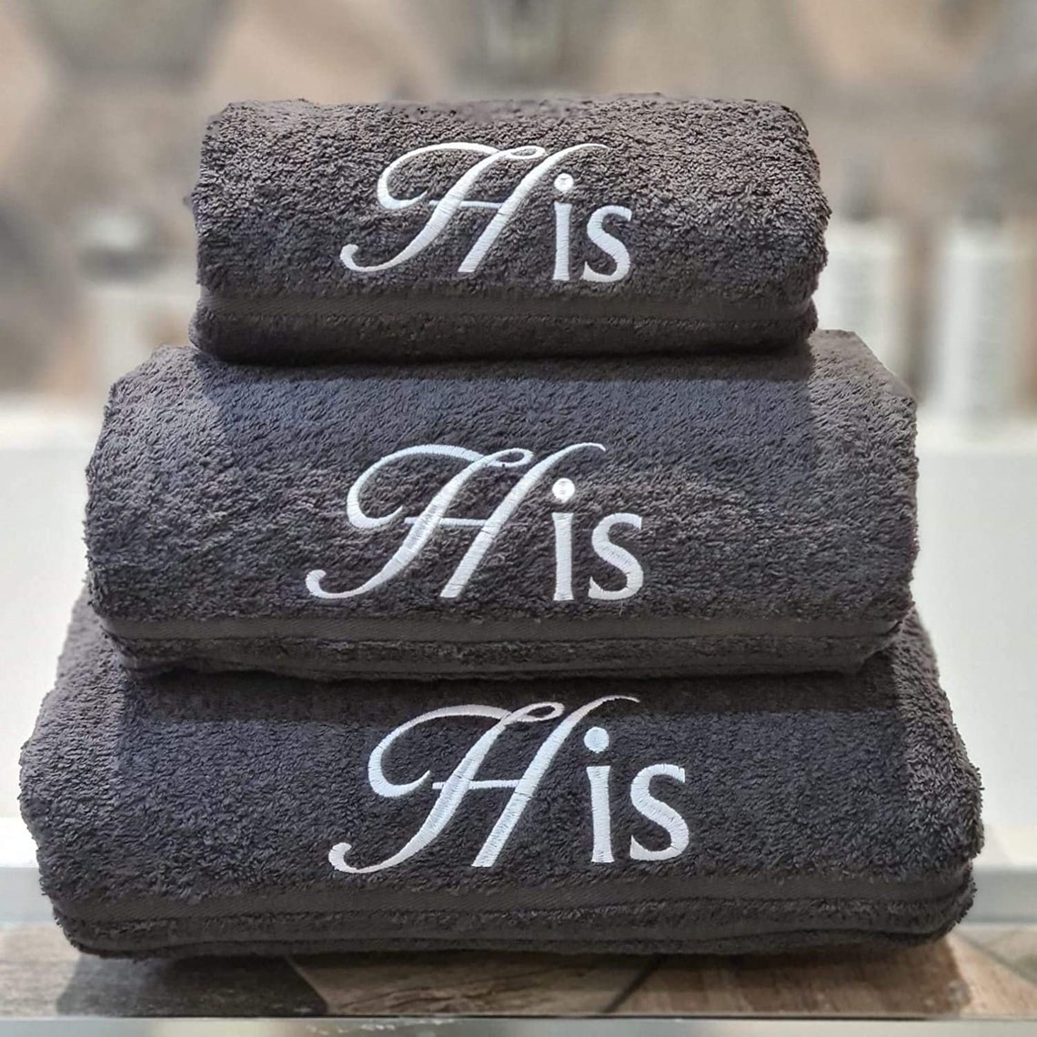 Personalised Couple Towel Set. Ideal for Weddings Etsy