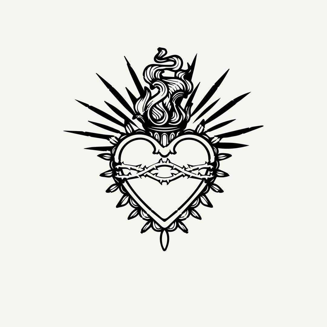 Sacred Heart / Christ Decals / Logo / Faith