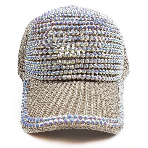 Nude Glam Hat Baseball Cap Crotchet Hat Crystal - Etsy