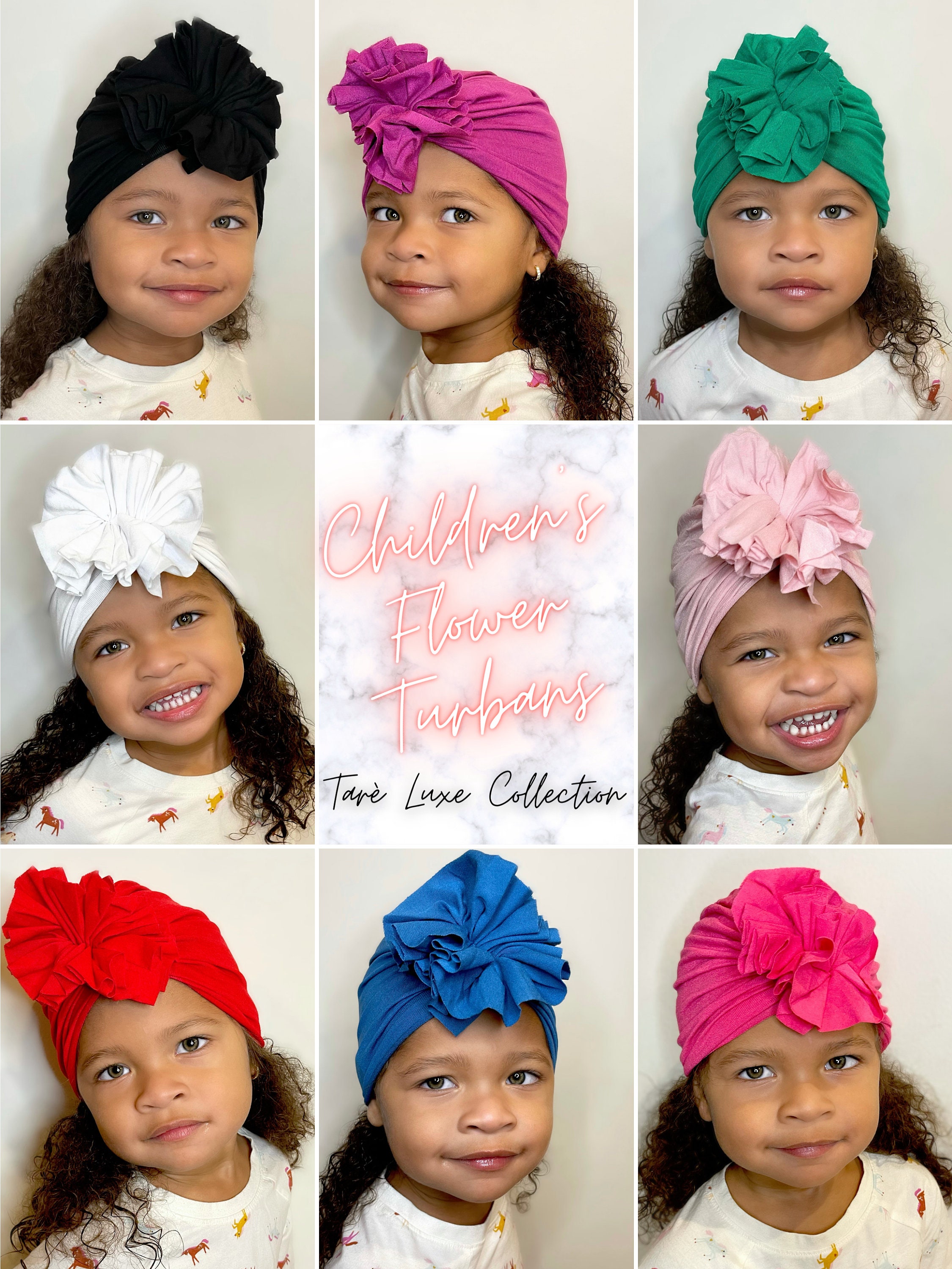 Ready to wear flower turban head wrap Satin Flower turbans for women One size,PINK 