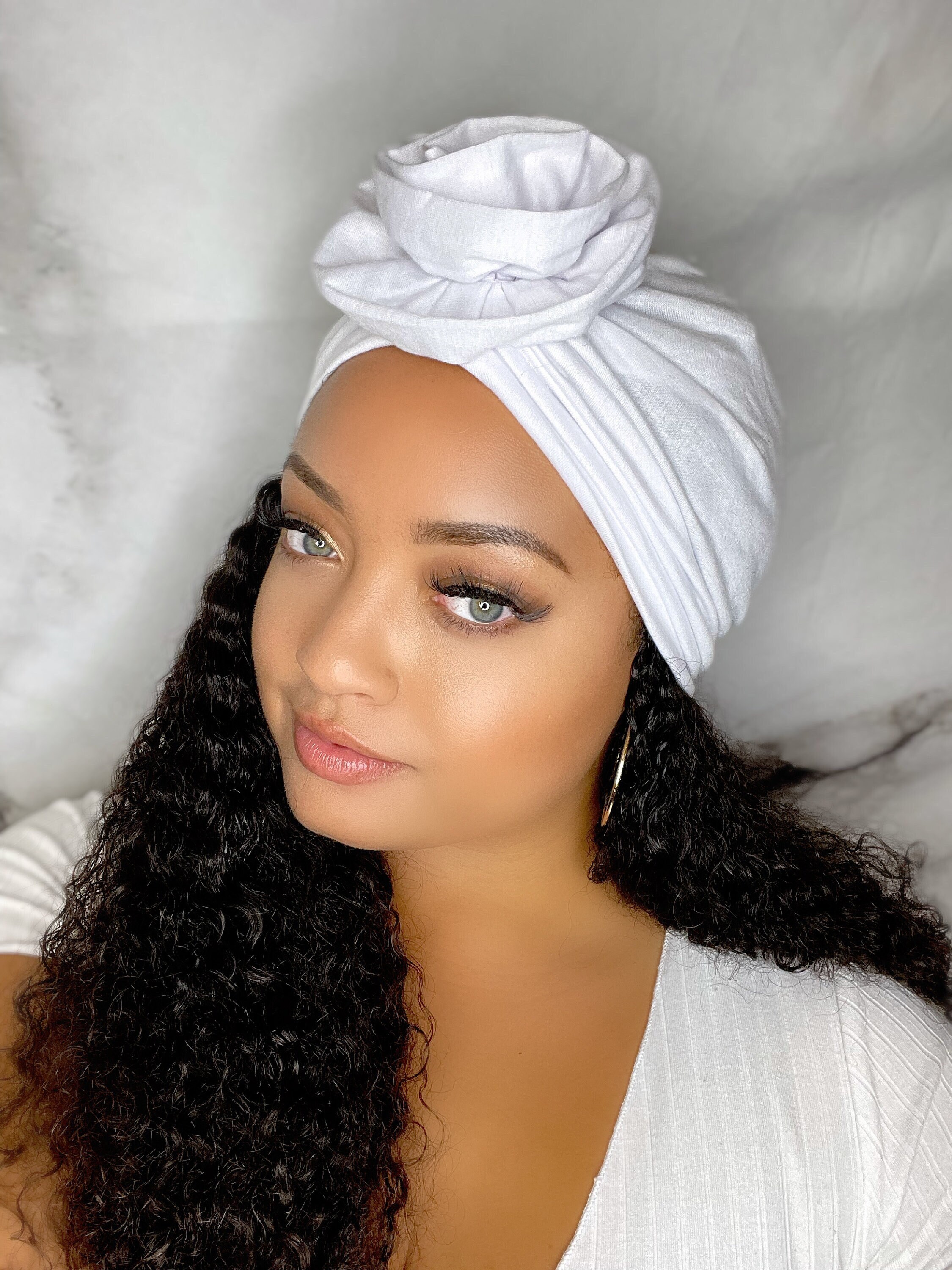 head wrap white