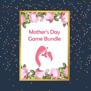 Mother’s Day Game Bundle, Mother’s Day Games, Mother&#39;s Day Printable, Mothers Day Game Printable, Mothers Day Games for Kids, Printable Game