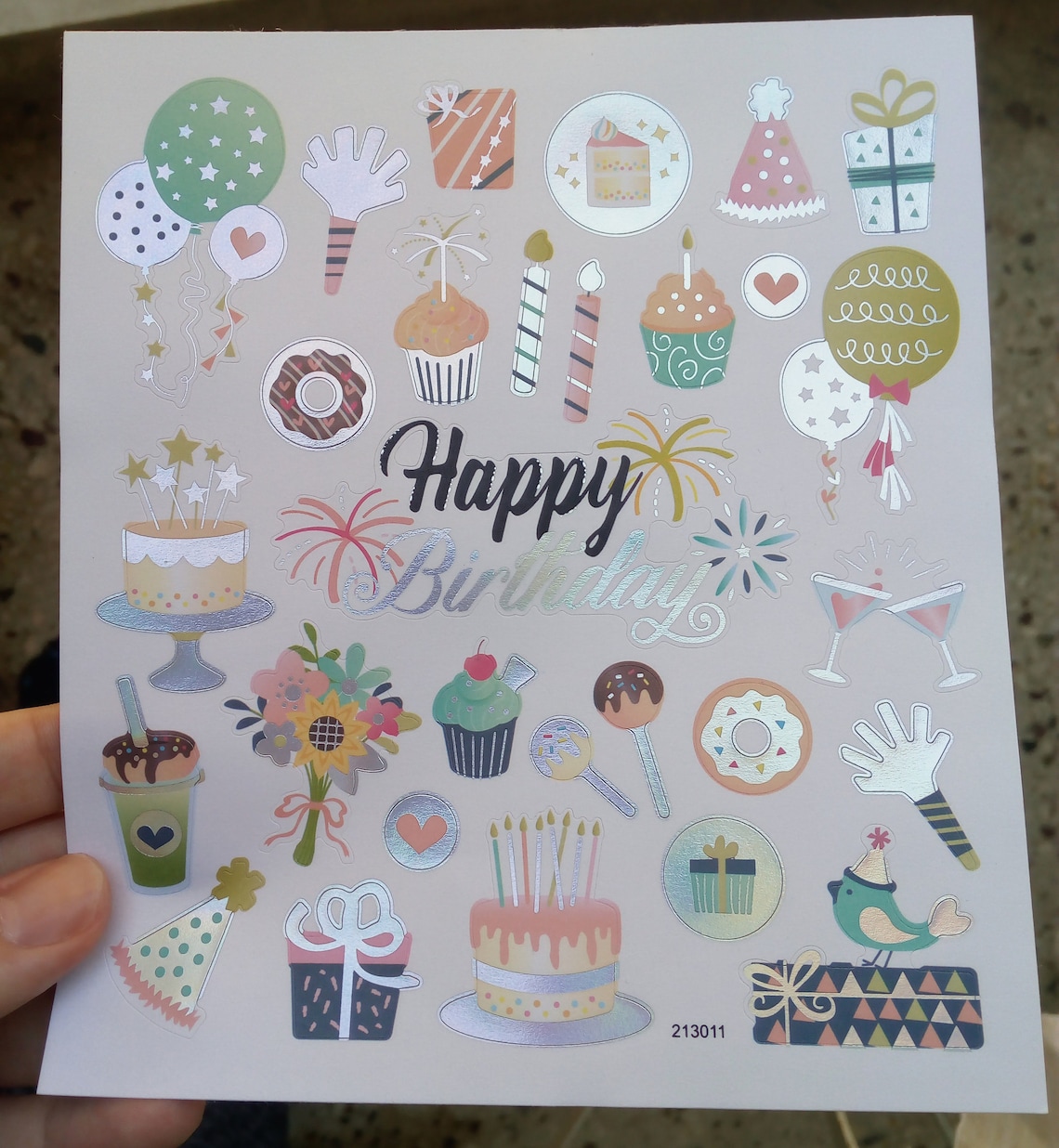 Happy Birthday Stickers Happy Birthday Stickers Sheets Etsy Australia