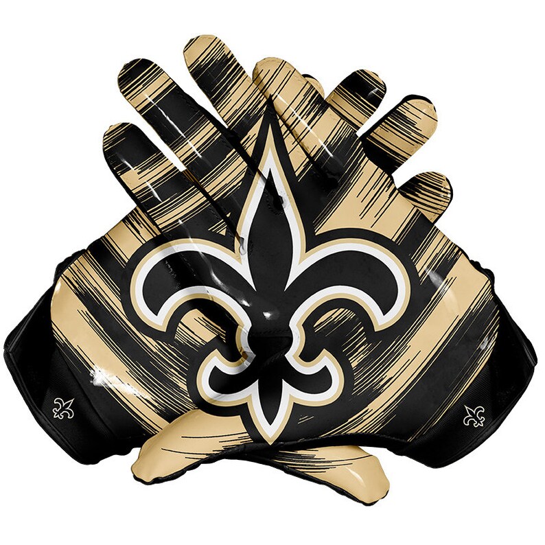 Download New Orleans Saints Football Receiver Gloves | Etsy