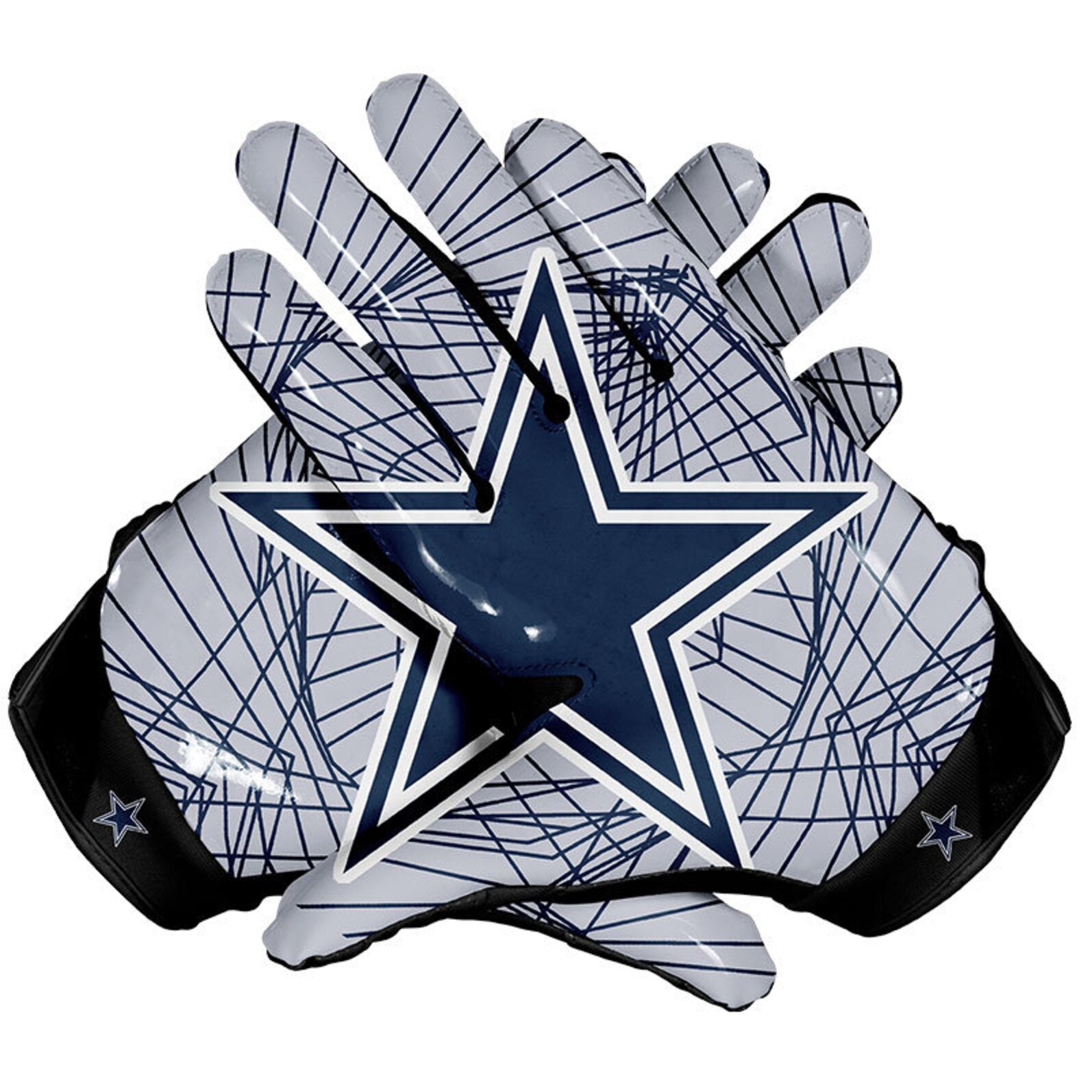 Dallas Cowboys Football Receiver Gloves Etsy