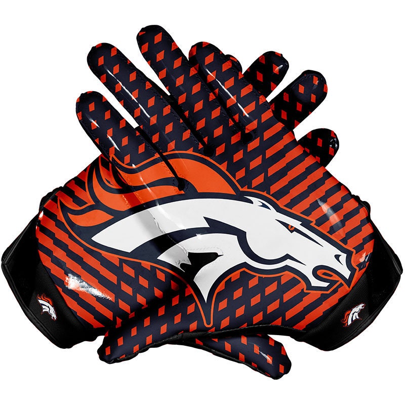 Denver Broncos Football Receiver Gloves Etsy