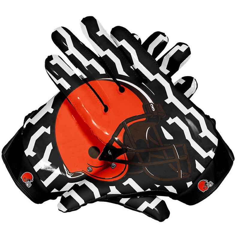 Download Cleveland Browns Football Receiver Gloves | Etsy