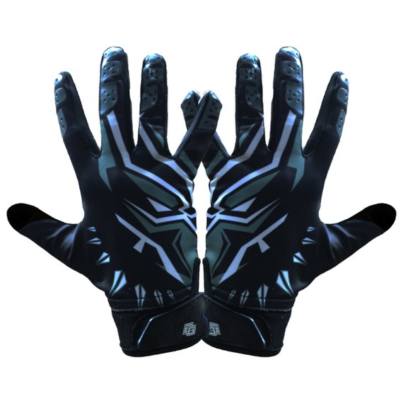 Black panther football gloves Clearance