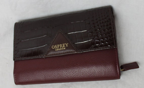 Osprey London Nappa Leather Women's Purse, Black with Gif...