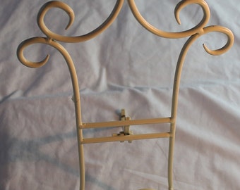Leggio Porta Ricette In Ferro Battuto Vintage Con Catena Decorativa – Supporto Per Libri Da Cucina E Studio, 32x19x24 Cm