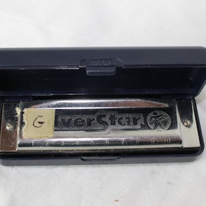 Hohner Silver Star International Harmonica/ Mouthorgan in original case. Made in Germany